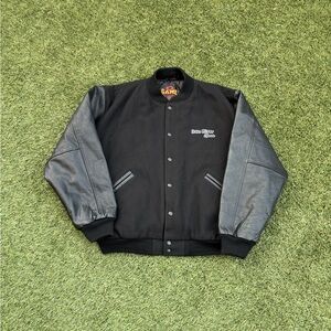 The Game Sportswear Black and Gray Varsity Jacket